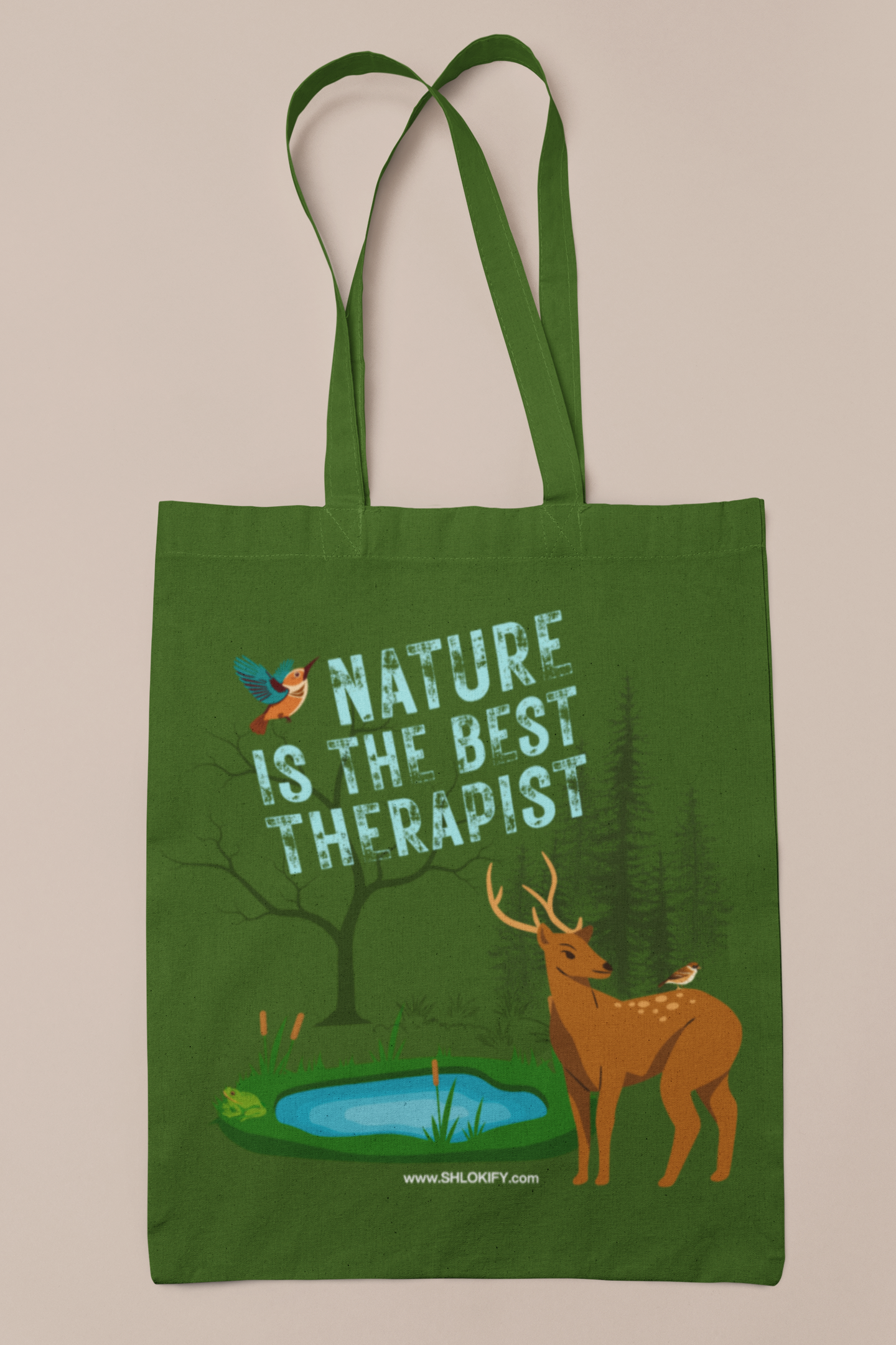 Nature is the Best Therapist | Zipper Tote Bag