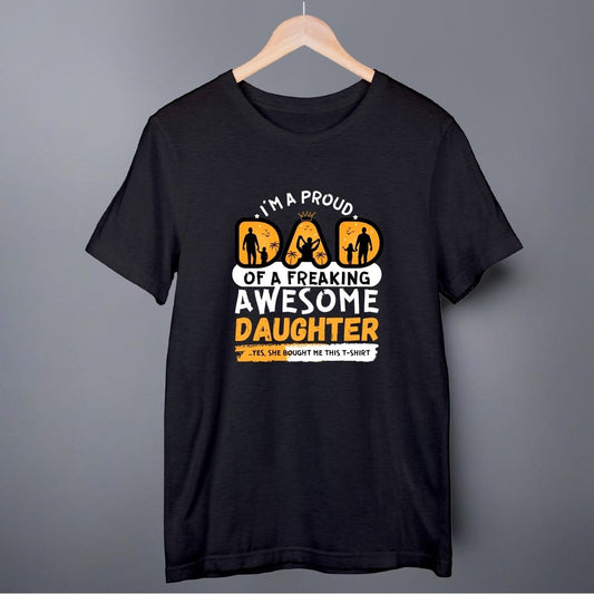 Proud Dad Awesome Daughter Unisex T-Shirt
