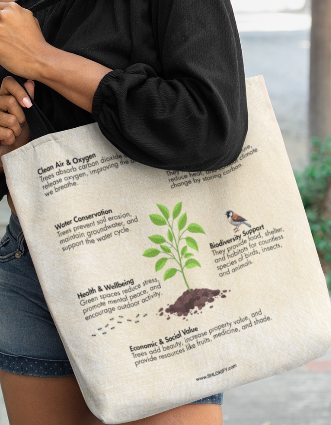 Trees: The Source of Life Zipper Tote Bag