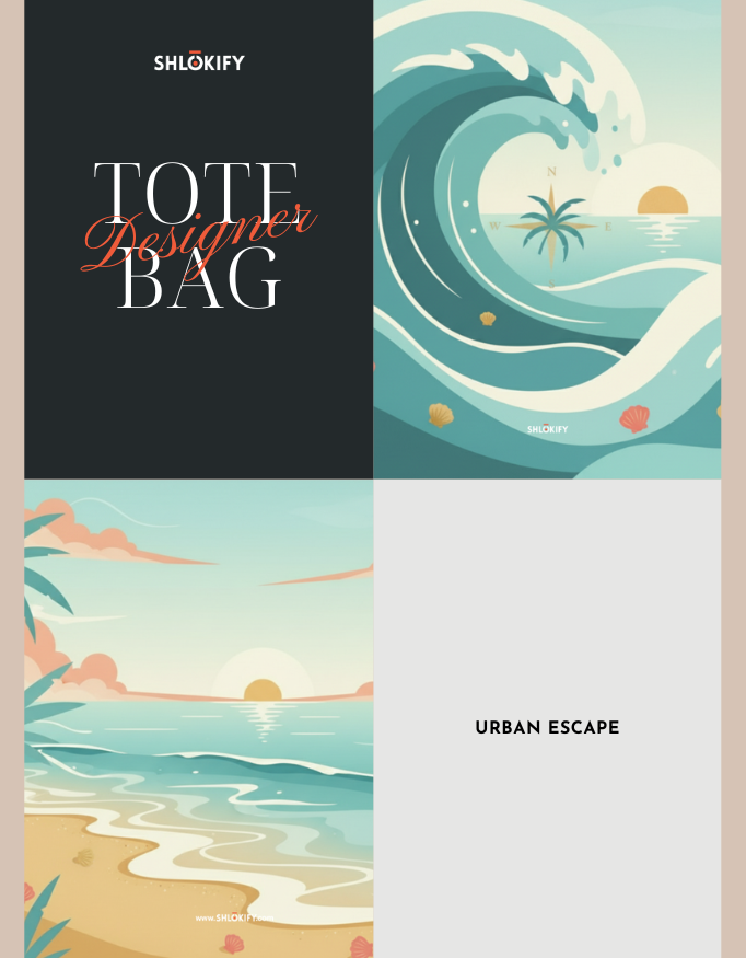 Urban Escape | Zipper Tote Bag