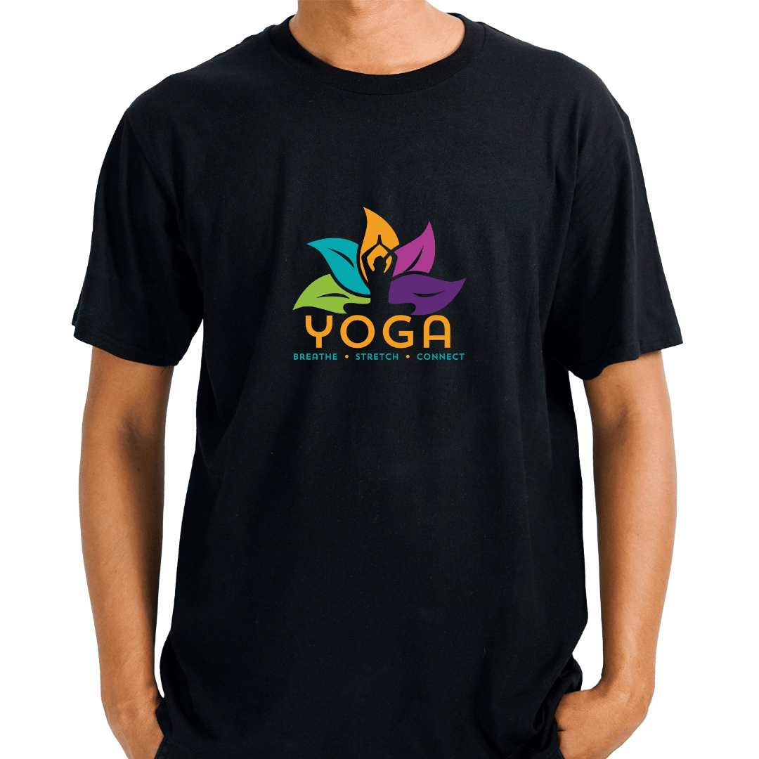 Yoga: Breathe Stretch Connect | Crew T-Shirt