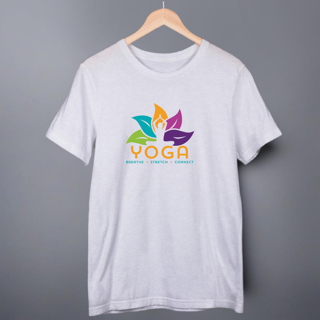Yoga: Breathe Stretch Connect | Crew T-Shirt