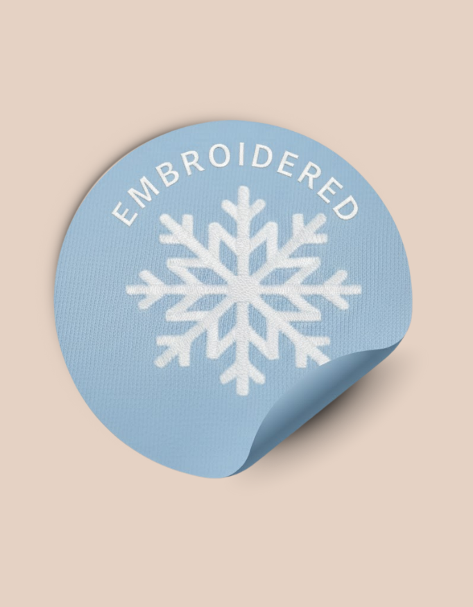 Snowflake Embroidered Sweatshirt