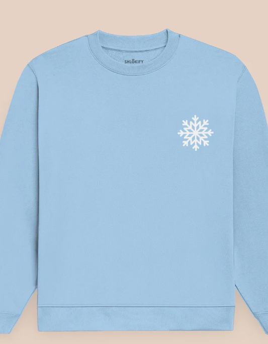 Snowflake Embroidered Sweatshirt