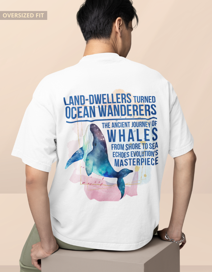 Evolution of Whales Oversized T-Shirt