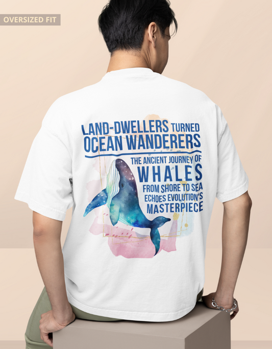 Evolution of Whales Oversized T-Shirt