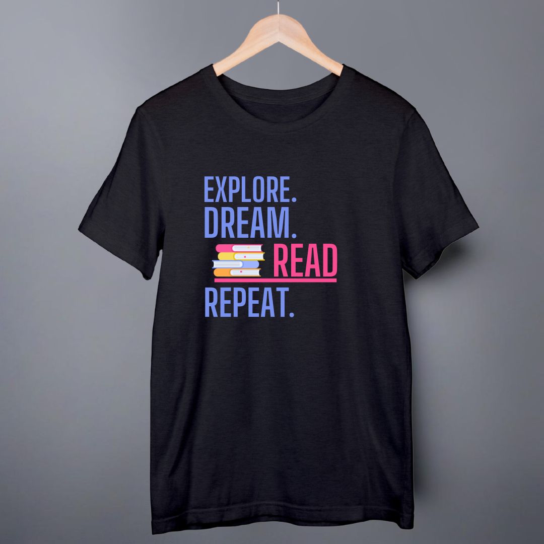 Explore Dream Read Repeat T-Shirt