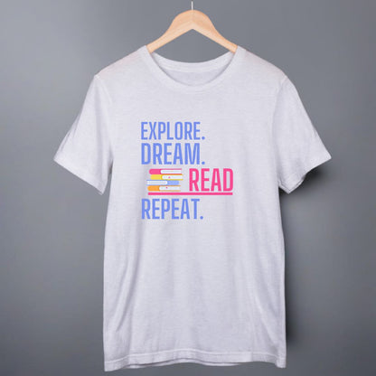 Explore Dream Read Repeat T-Shirt