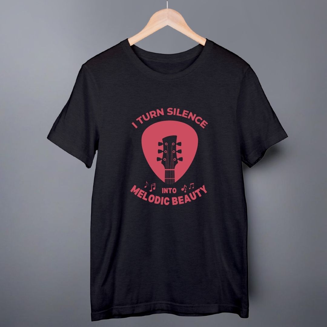 Silence into Melodic Beauty | Guitarists T-shirt