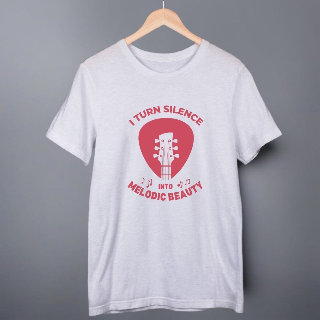 Silence into Melodic Beauty | Guitarists T-shirt