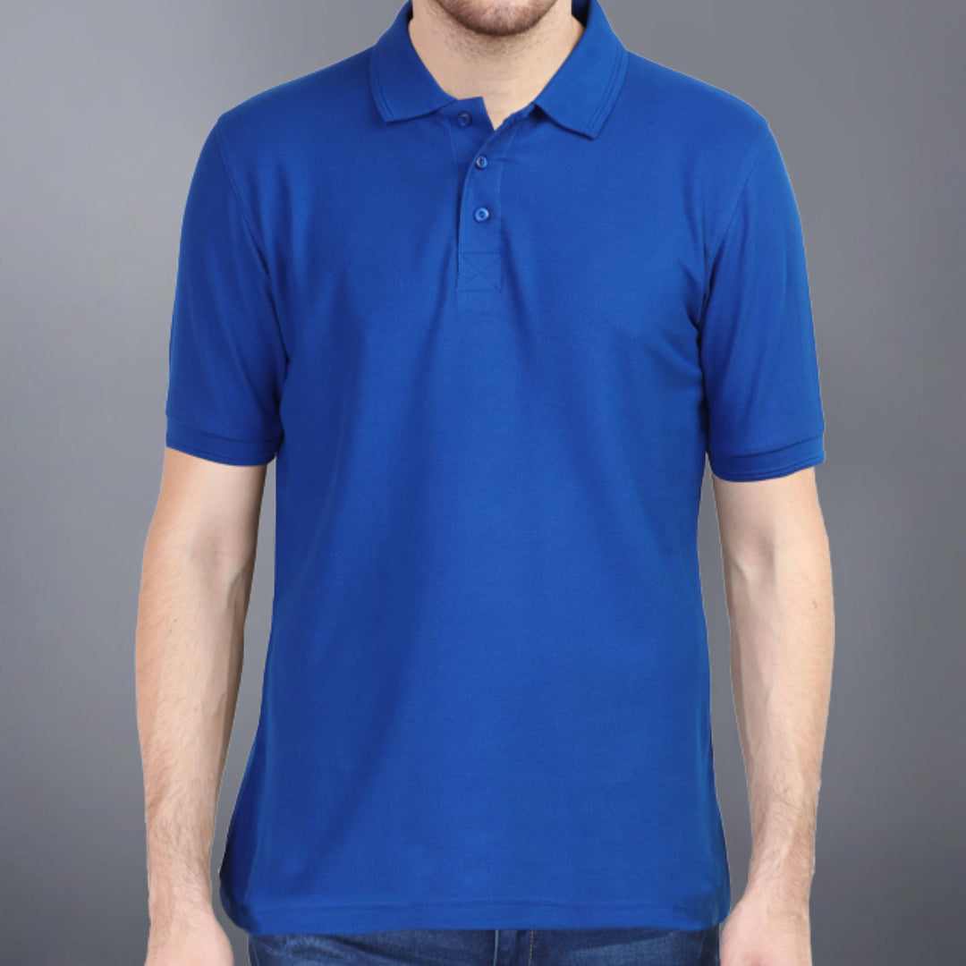 Plain Polo Shirt - Royal Blue