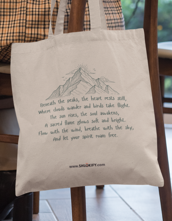 Rooted in Stillness | Zipper Tote Bag
