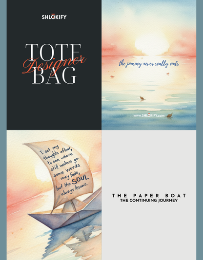 The Paper Boat – The Continuing Journey | Zipper Tote Bag